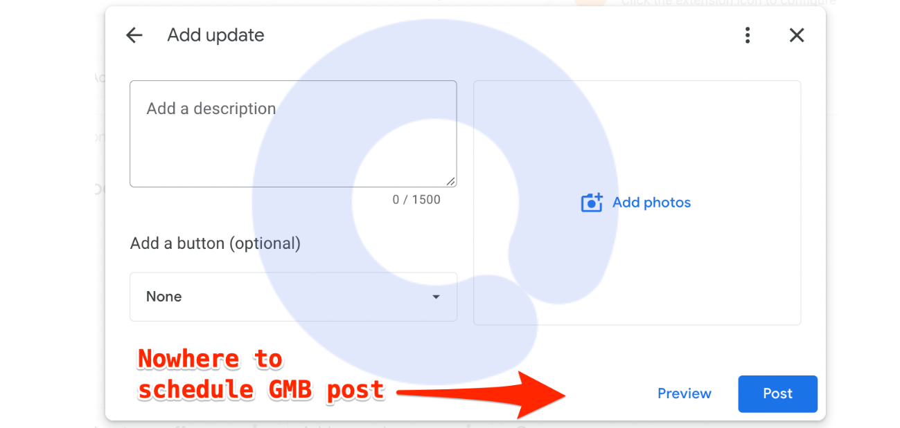 how to schedule GMB posts