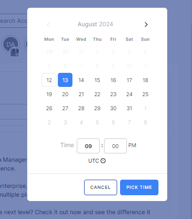 LinkedIn scheduler