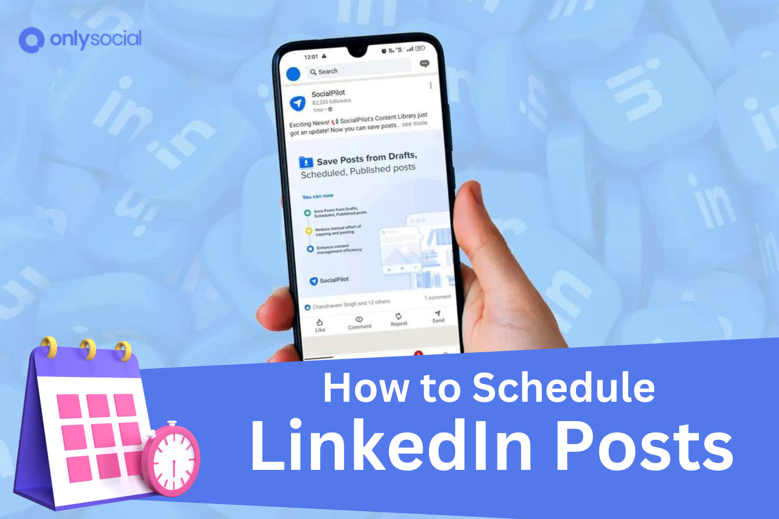 how to schedule LinkedIn posts