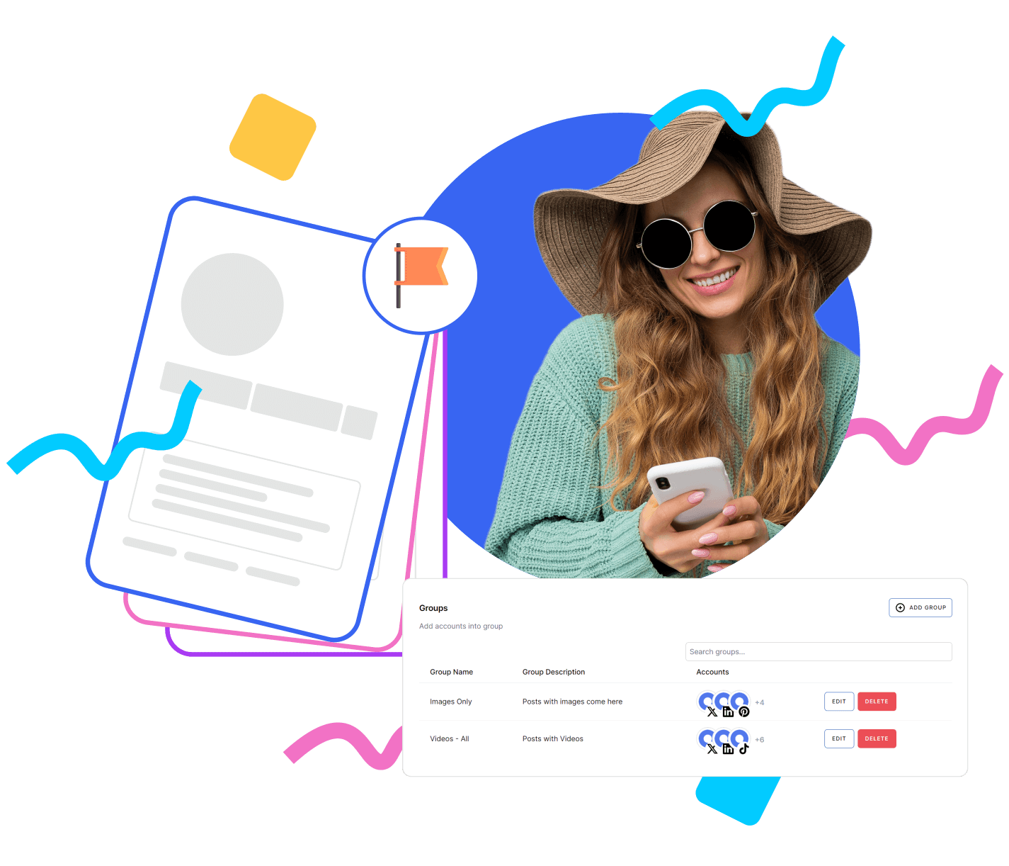 Group profiles by brand or categories