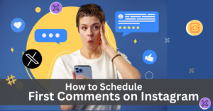 Schedule a first comment on Instagram