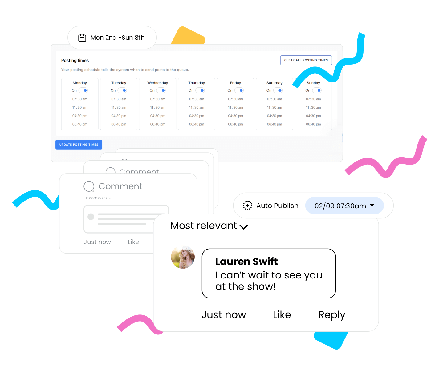 Schedule Facebook First Comment