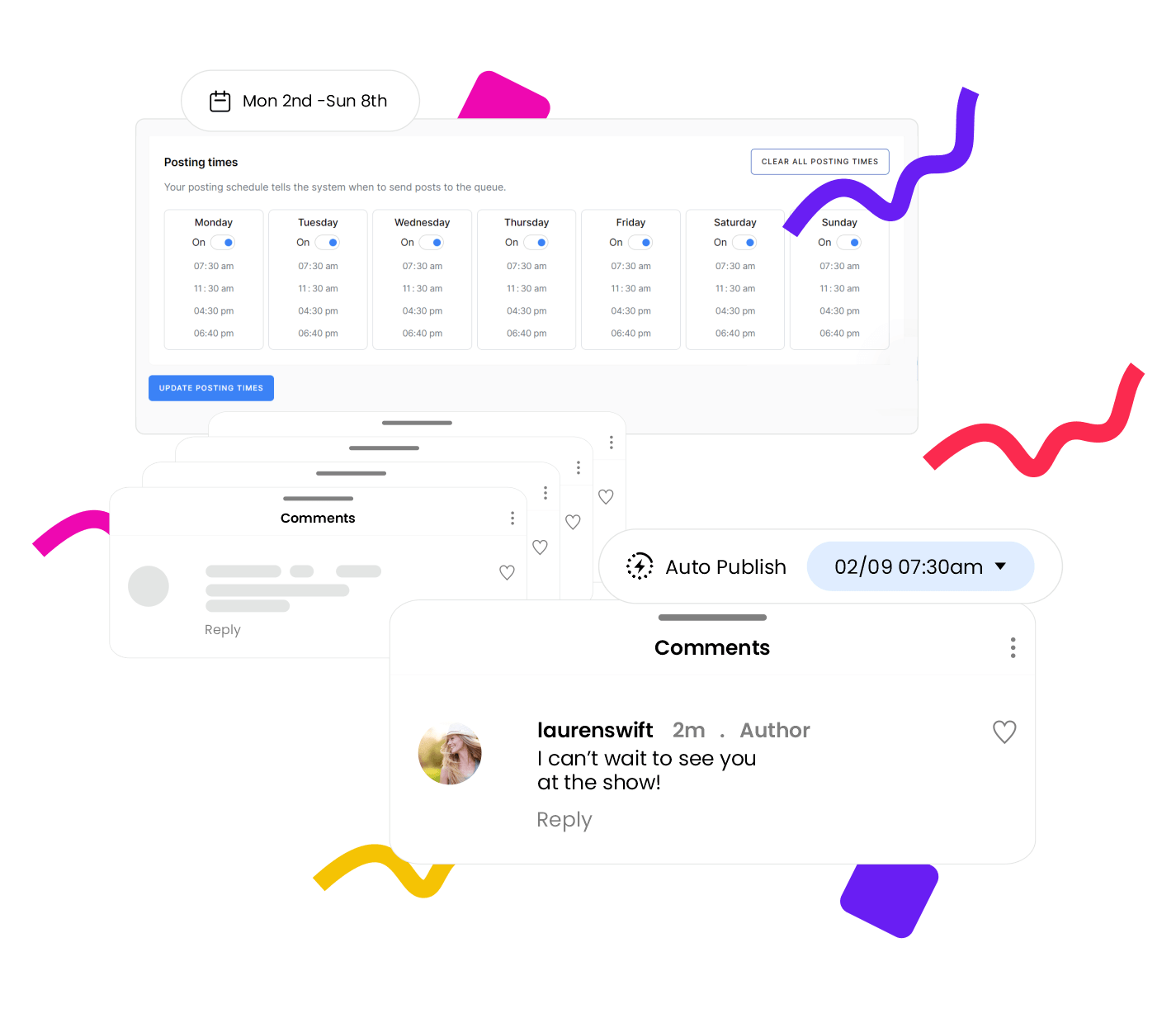 Schedule Instagram First Comment