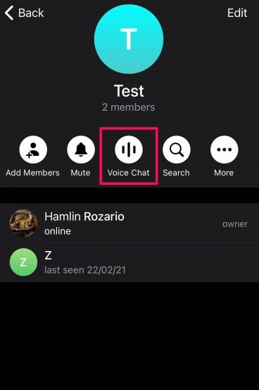 schedule voice chats on Telegram