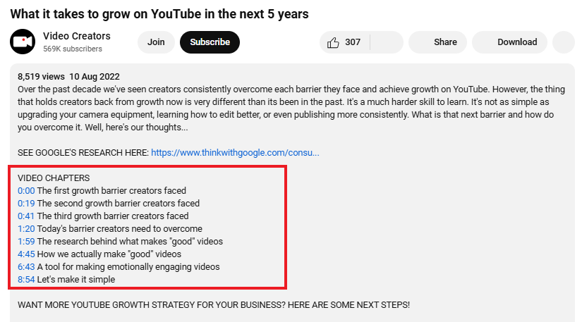 how to write effective YouTube descriptions