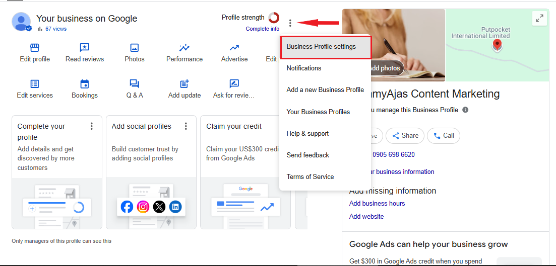 how to find Google Business Profile ID