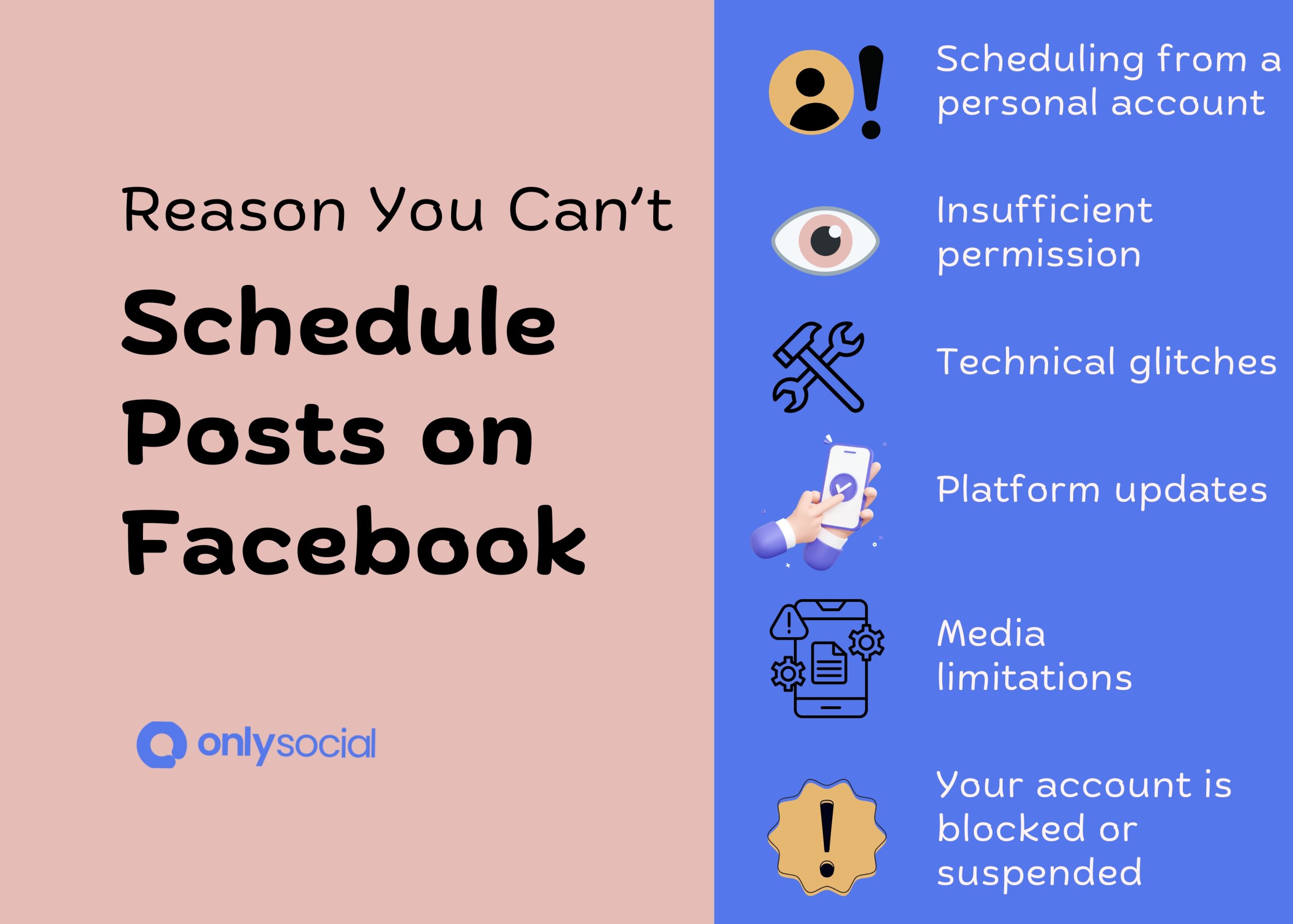 can’t schedule Facebook posts