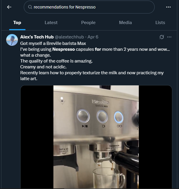 Advanced search on Twitter