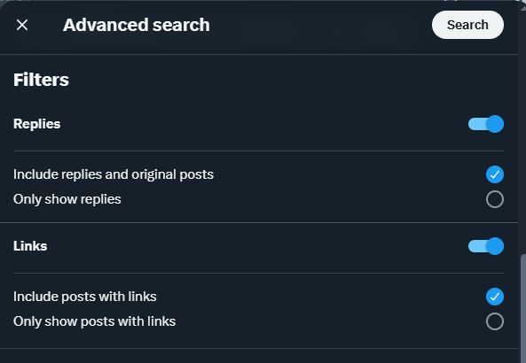 how to use Twitter advanced search