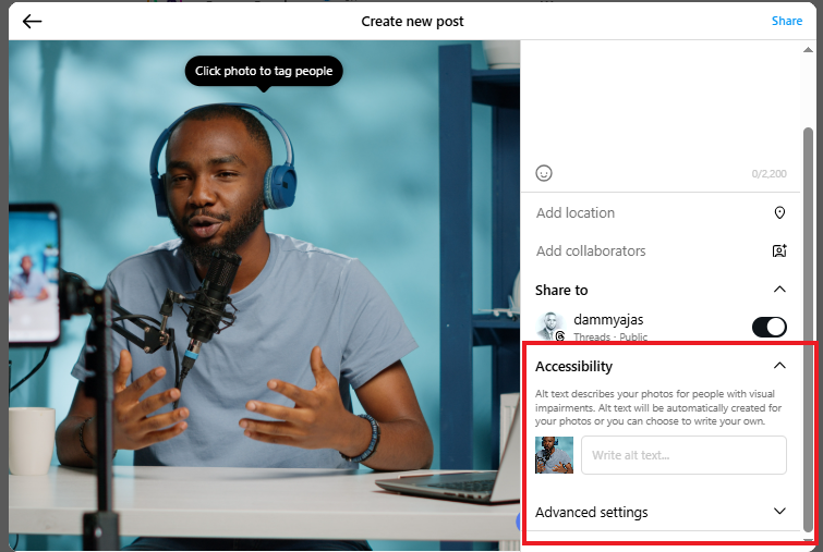 guide to alt text on social media