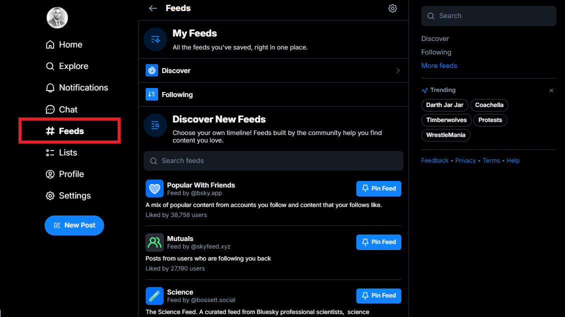 New Bluesky features