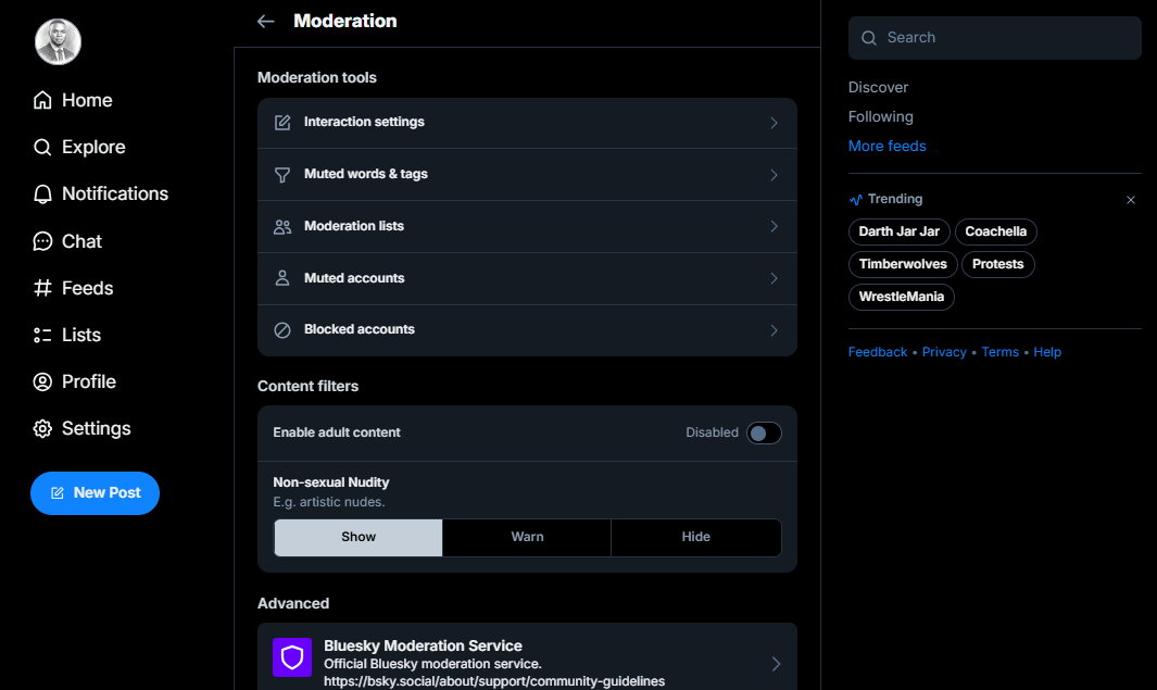 How to use Bluesky features