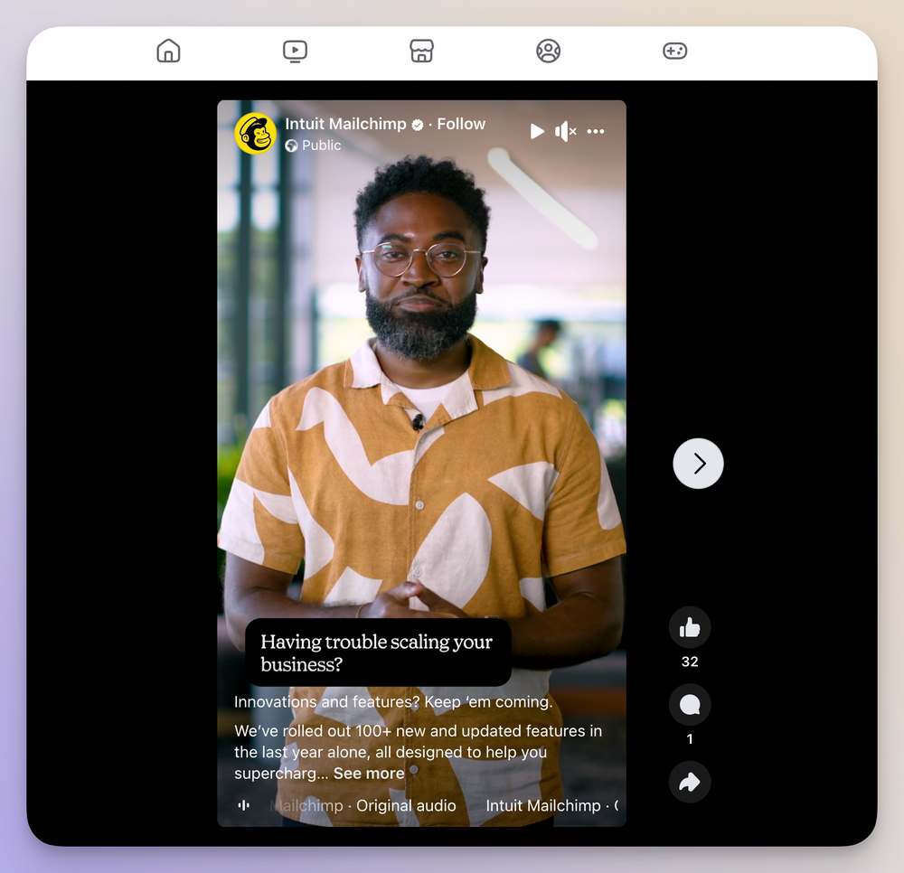 Facebook video marketing