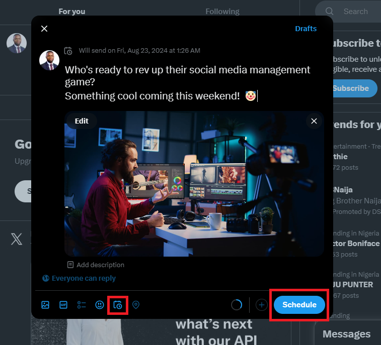 Common mistakes with scheduling tweets