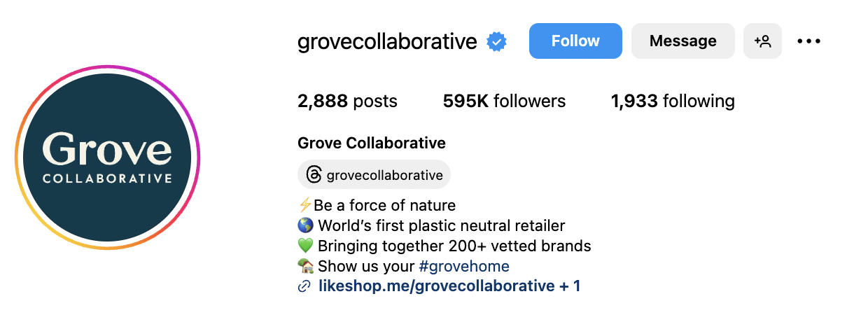 Crafting a good Instagram bio