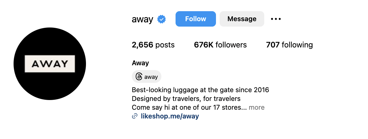 Crafting a good Instagram bio