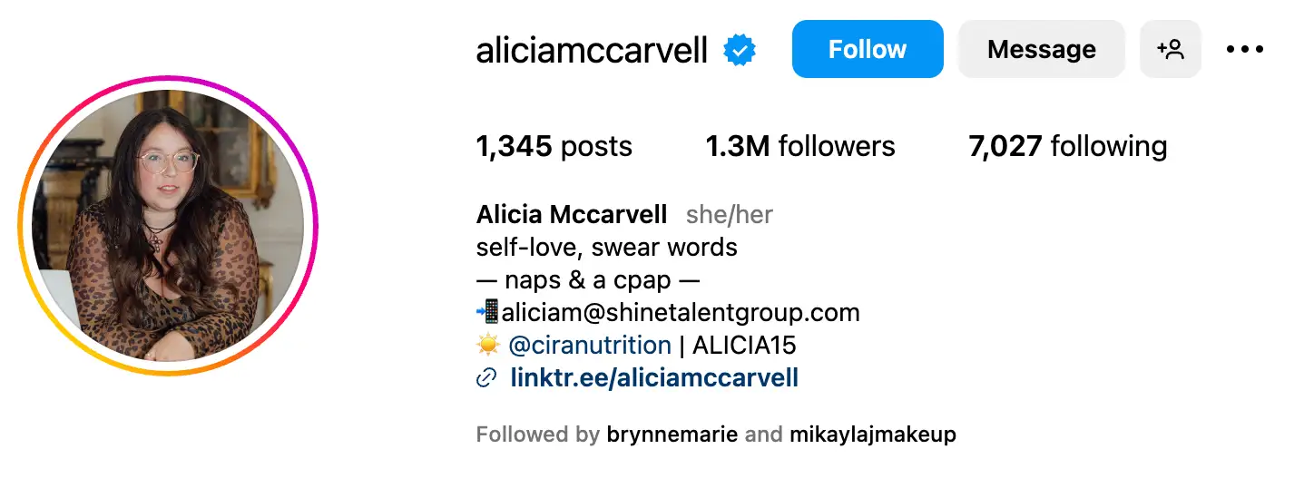 Instagram bio ideas