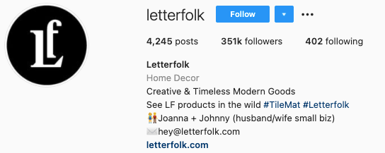 Crafting a good Instagram bio
