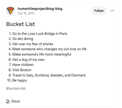 Tumblr post ideas