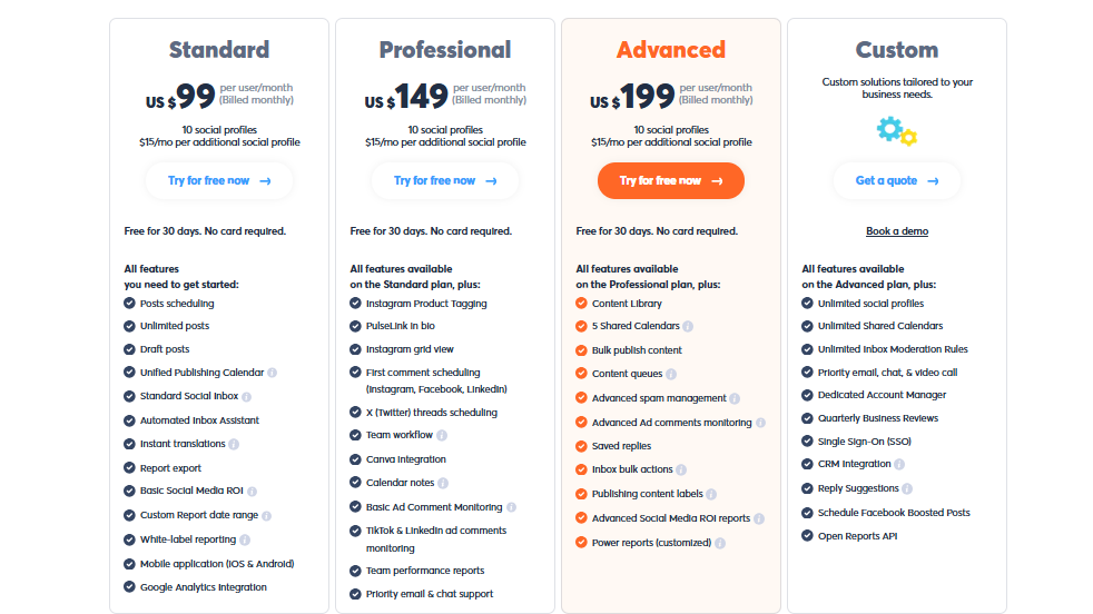 Agorapulse pricing