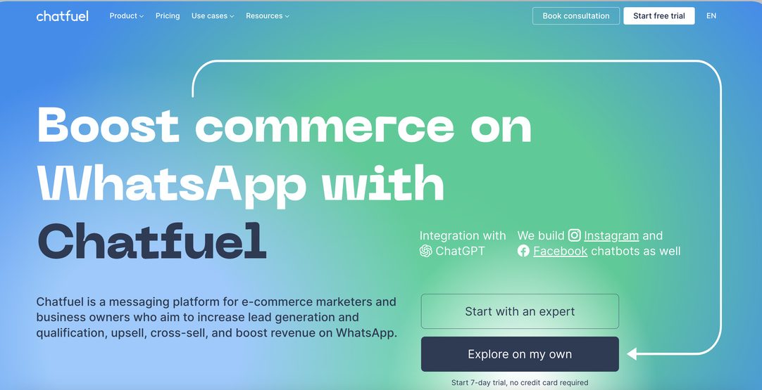 Chatfuel alternatives