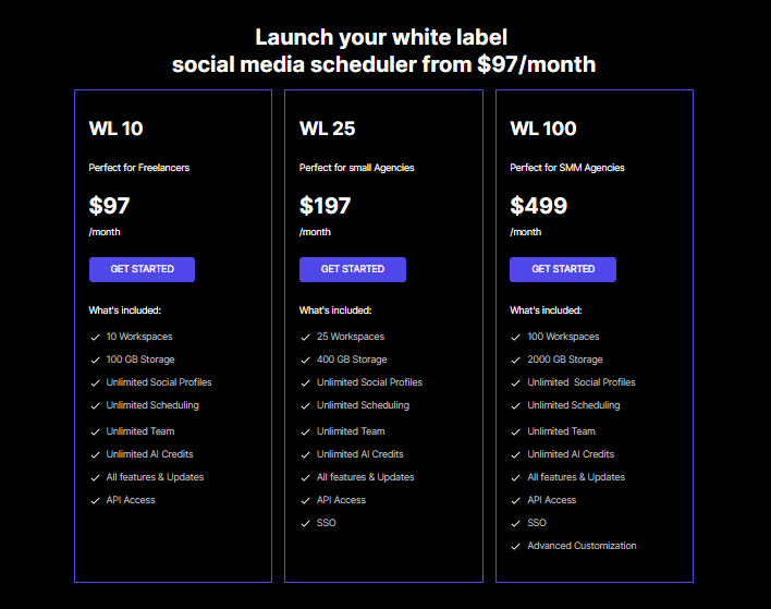 white label pricing