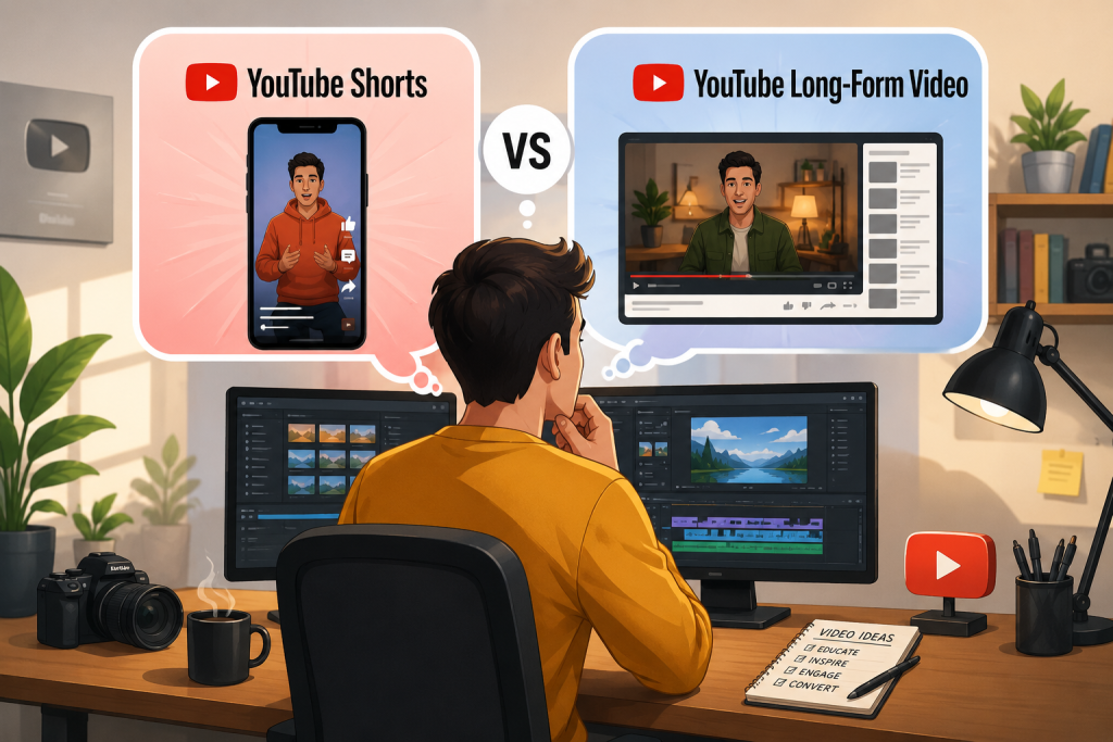 YouTube Shorts vs Long-Form Videos